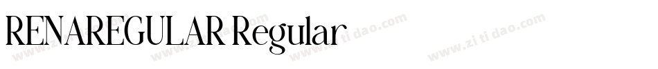 RENAREGULAR Regular字体转换